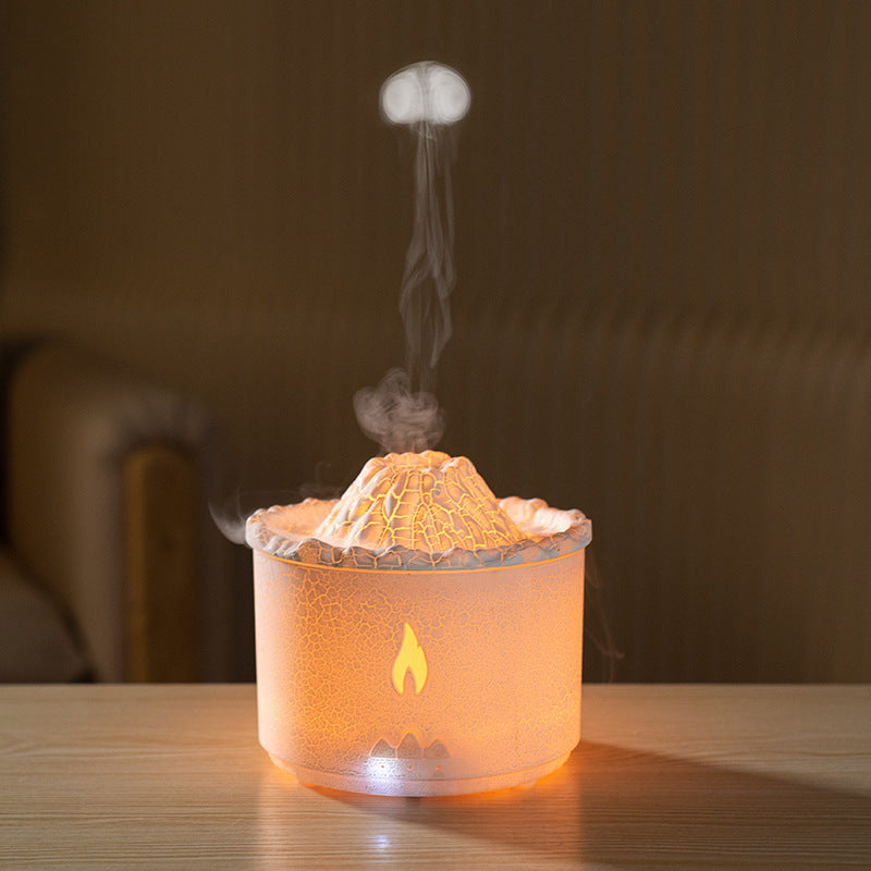 Glacier Lava Humidifier Household USB Colorful Simulation Flame Aroma Diffuser