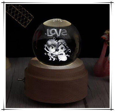 Large Solid Glass Ball Crystal Ball In-Carved Custom Glass Beads Glass Ball Crystal Ball Personalized Photo