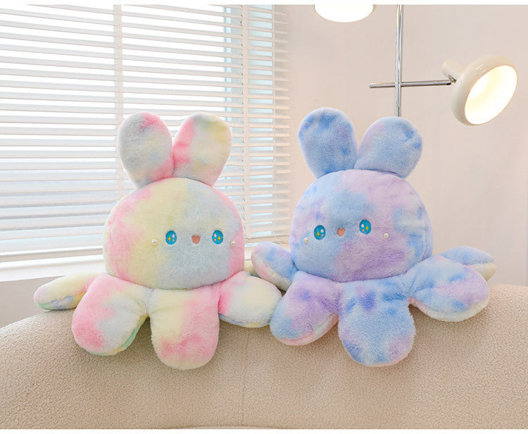 Two-sided Color-changing Octopus Rabbit Doll