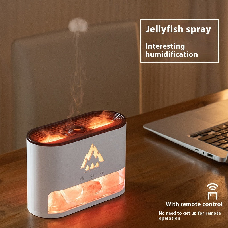 Glacier Lava Humidifier Household USB Colorful Simulation Flame Aroma Diffuser