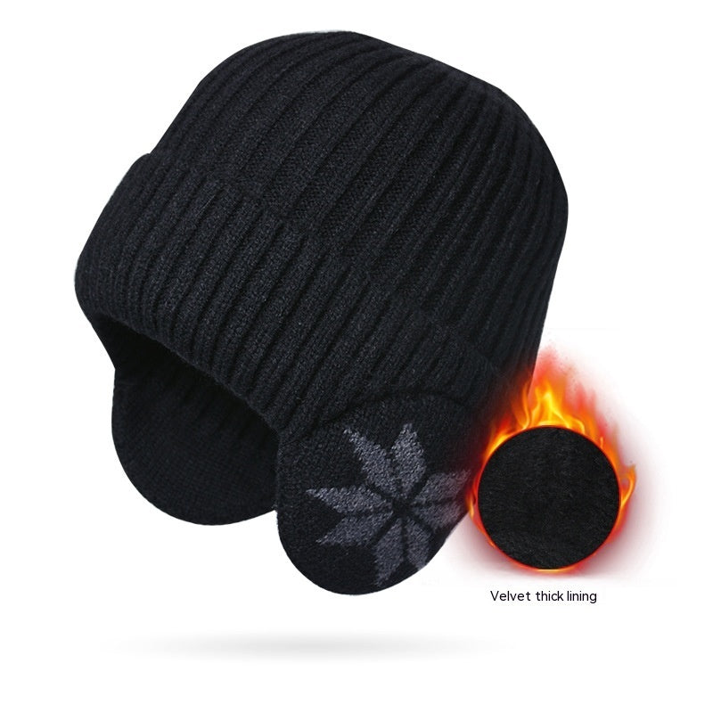 Thermal Knitting Woolen Cap Men's Fleece-lined Thickened Winter Trending Products