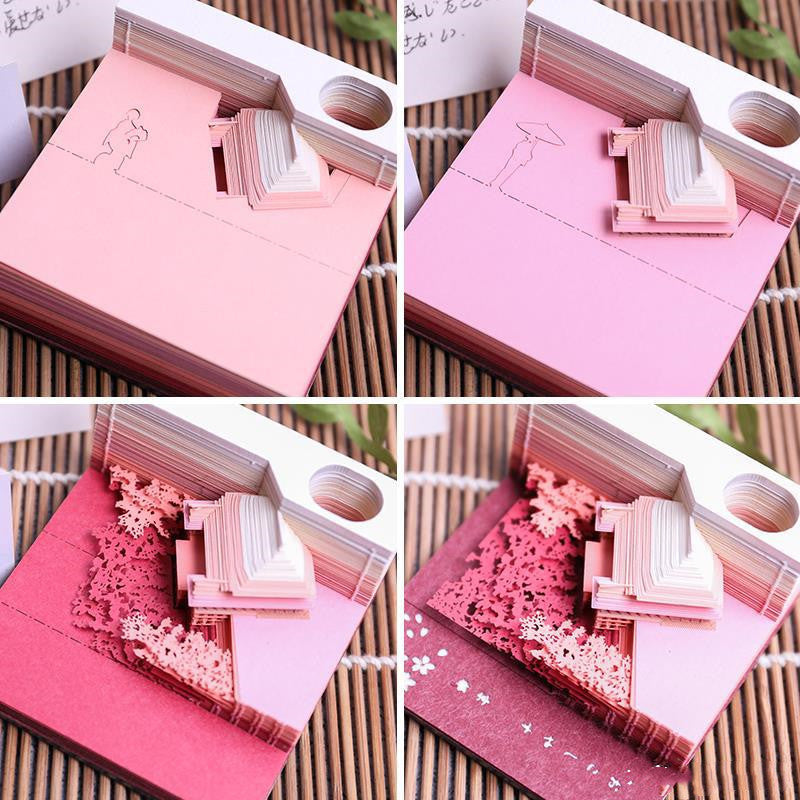 Kiyomizu Temple three-dimensional sticky note paper