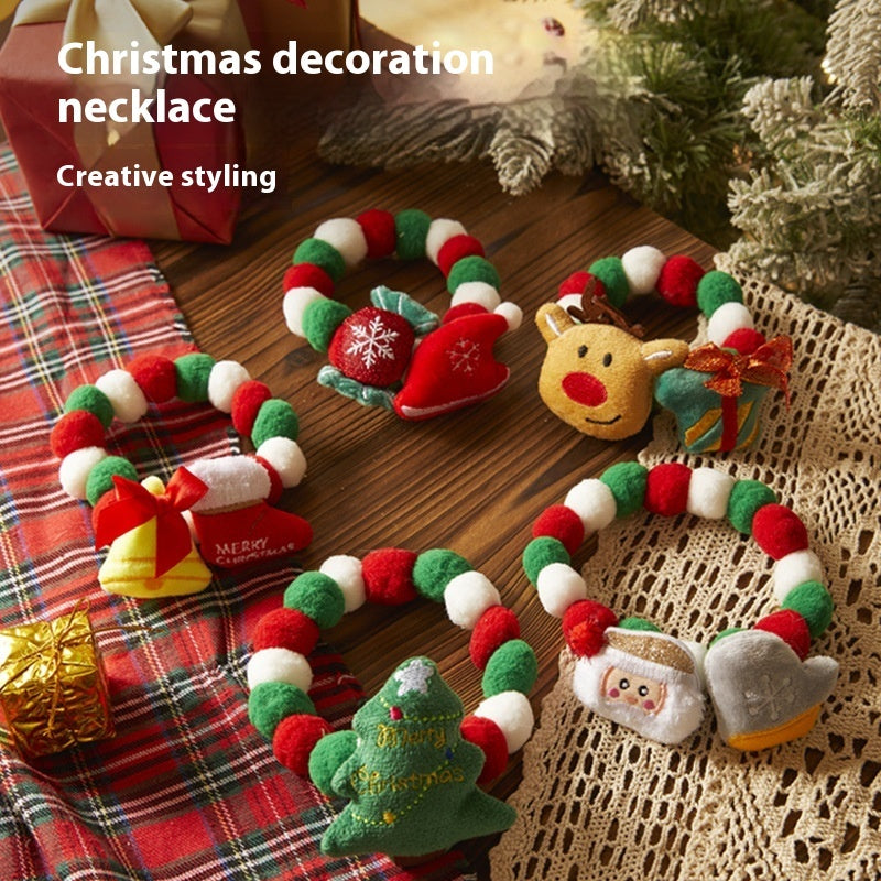 Pets Christmas Collar Decoration Stretch Ornament Pet Products