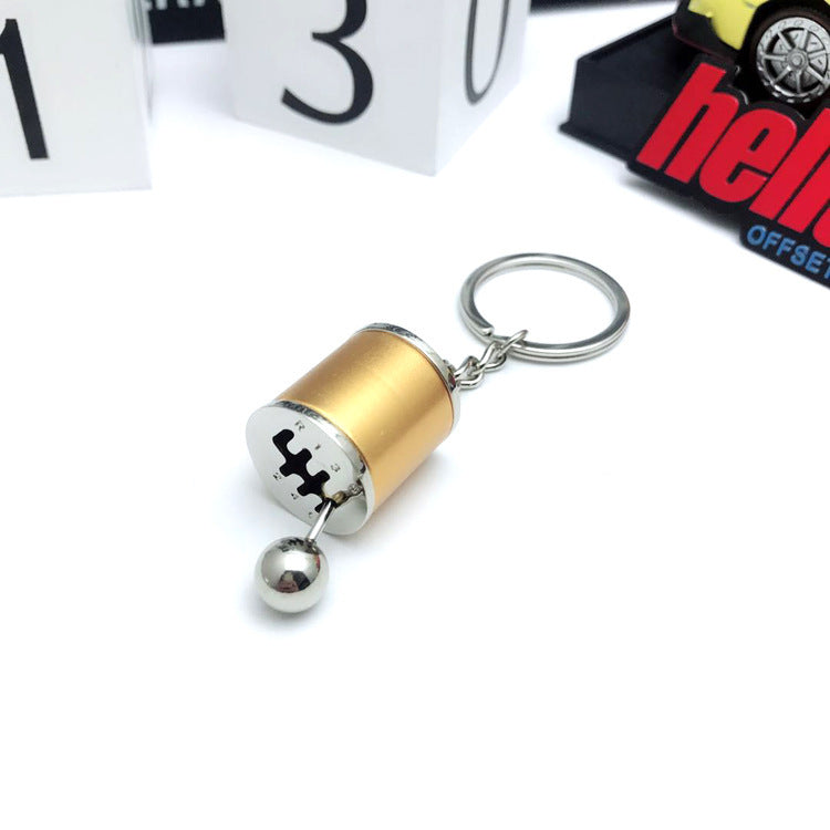 Fashion Creative Simple Car Gear Keychain