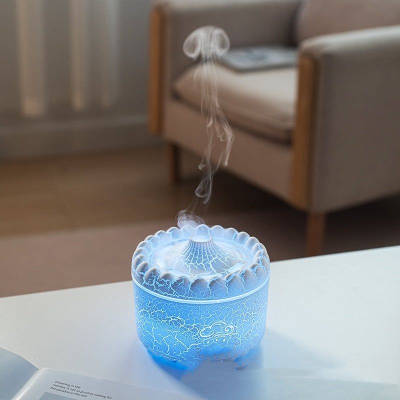 Glacier Lava Humidifier Household USB Colorful Simulation Flame Aroma Diffuser